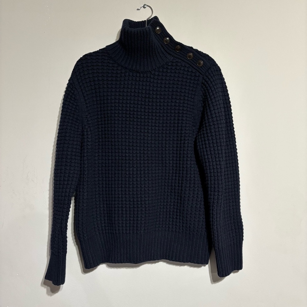 Banana Republic Navy Blue Chunky Knit Sweater Size M